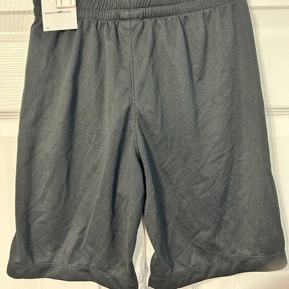 3/$15 Nike Black Shorts with White Swoosh - Kids - Picture 3 of 5